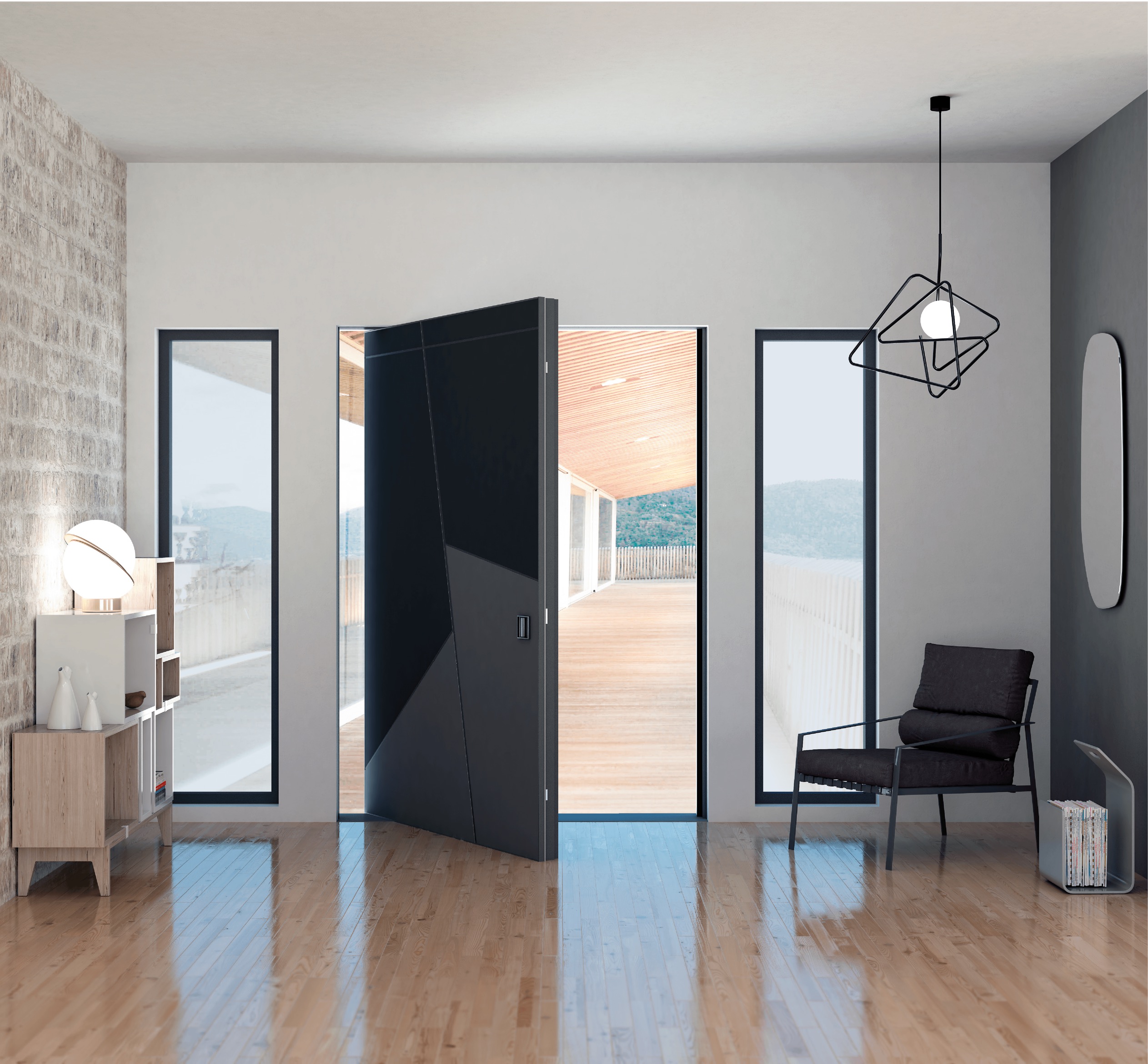 porta blindata a bilico